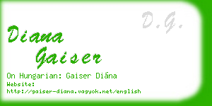 diana gaiser business card